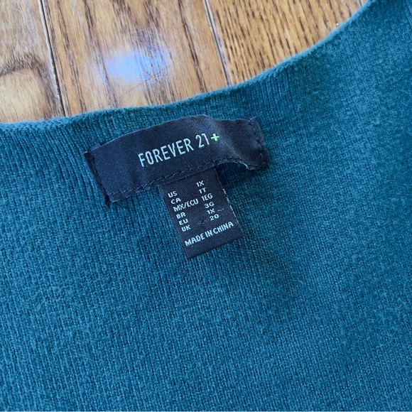 NEW Teal Green Sweater Dress - Picture 3 of 5